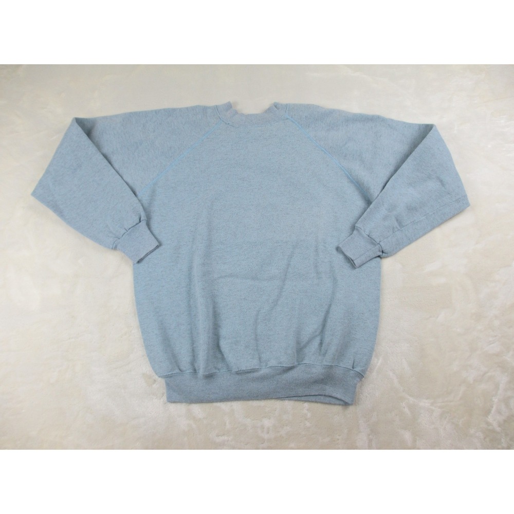 VINTAGE Hanes Her Way Sweater Womens Extra Large Blue Pullover Crewneck Ladies*